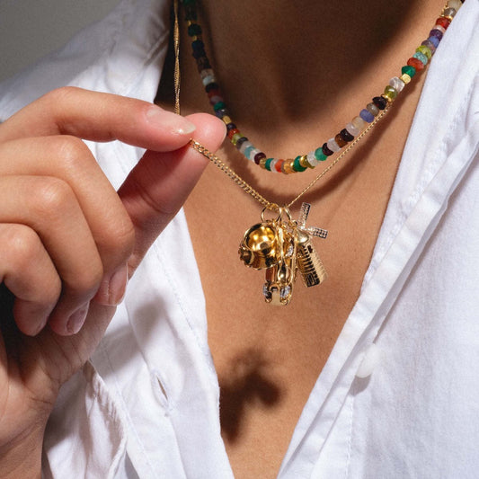 3D Gold Travel Charm | 9 City Memory Designs | DIY Mix & Match Necklace