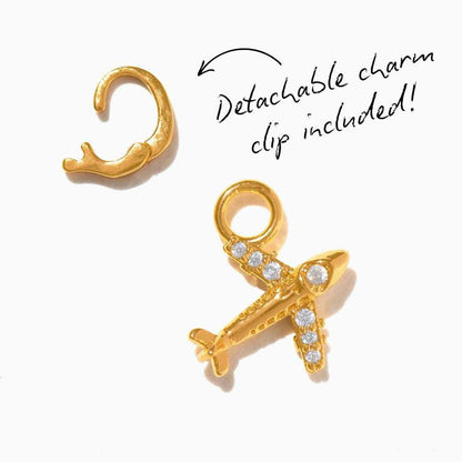 Travel Charm Pendant Set — Suitcase, Airplane & Passport | Original Design