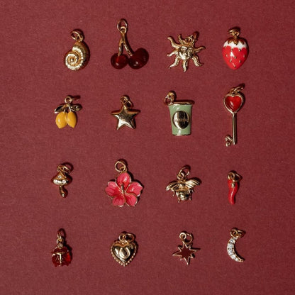 Lucky Charm DIY Bracelet | 18K Gold Plated Enamel Charms – Mix & Match