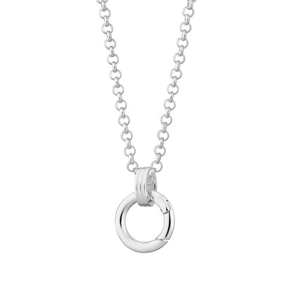 The Thread | 18K Gold-Plated Bold Spring Clasp Necklace | Interchangeable Charm Necklace | DIY Jewelry