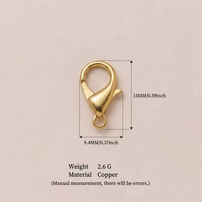 Gold Lobster Claw Clasp 15mm | Gold-Plated Copper | DIY Jewelry Making Findings