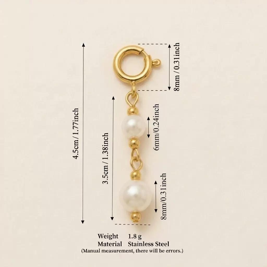 Pearl Necklace Extender Chain | Freshwater Pearl & Gold DIY Jewelry Adjuster
