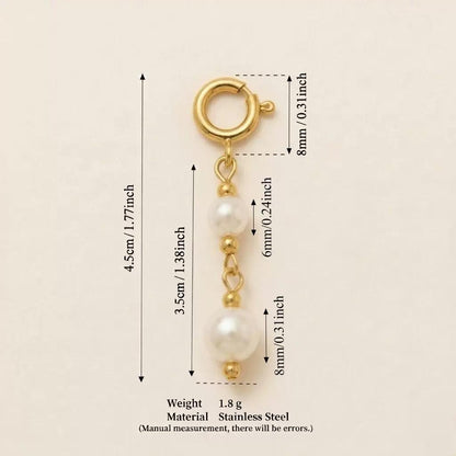 Pearl Necklace Extender Chain | Freshwater Pearl & Gold DIY Jewelry Adjuster