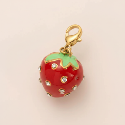 3D Strawberry Charm - Angle