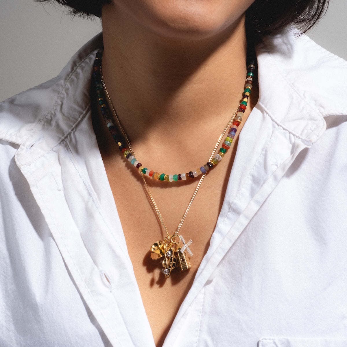 3D Gold Travel Charm | 9 City Memory Designs | DIY Mix & Match Necklace