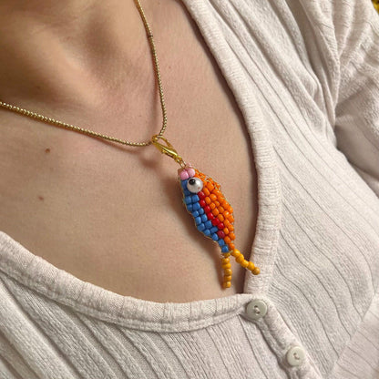 Handmade Beaded Fish Charm | DIY Colorful Seed Bead Fish Keychain | Bag Charm Pendant