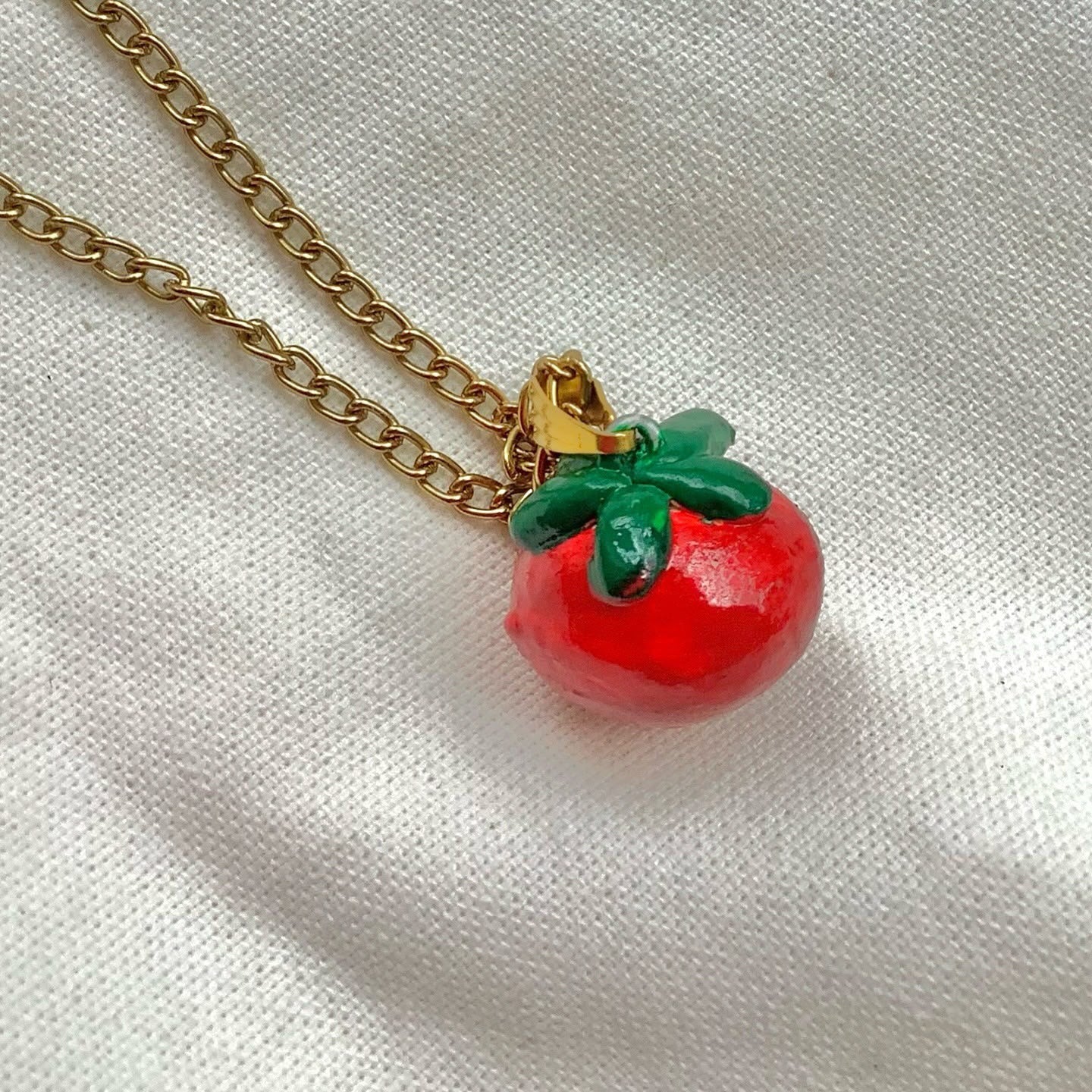 Handmade Clay Charm Pendant – Original Design DIY Jewelry