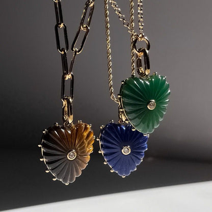 Handmade Enamel Heart Charm | DIY Colorful Heart Pendant | Stackable Necklace Bag Charm