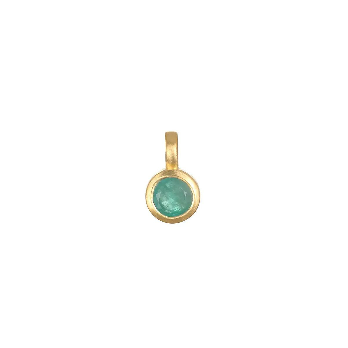 Gold Circle DIY Charm Necklace — Interchangeable Pendants | Original Design