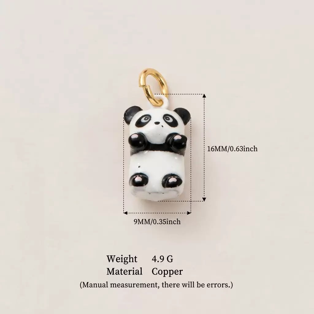 Cute 3D Animal Enamel Charm Pendant | Fox Panda Penguin Koala | DIY Jewelry & Bag Charm Making