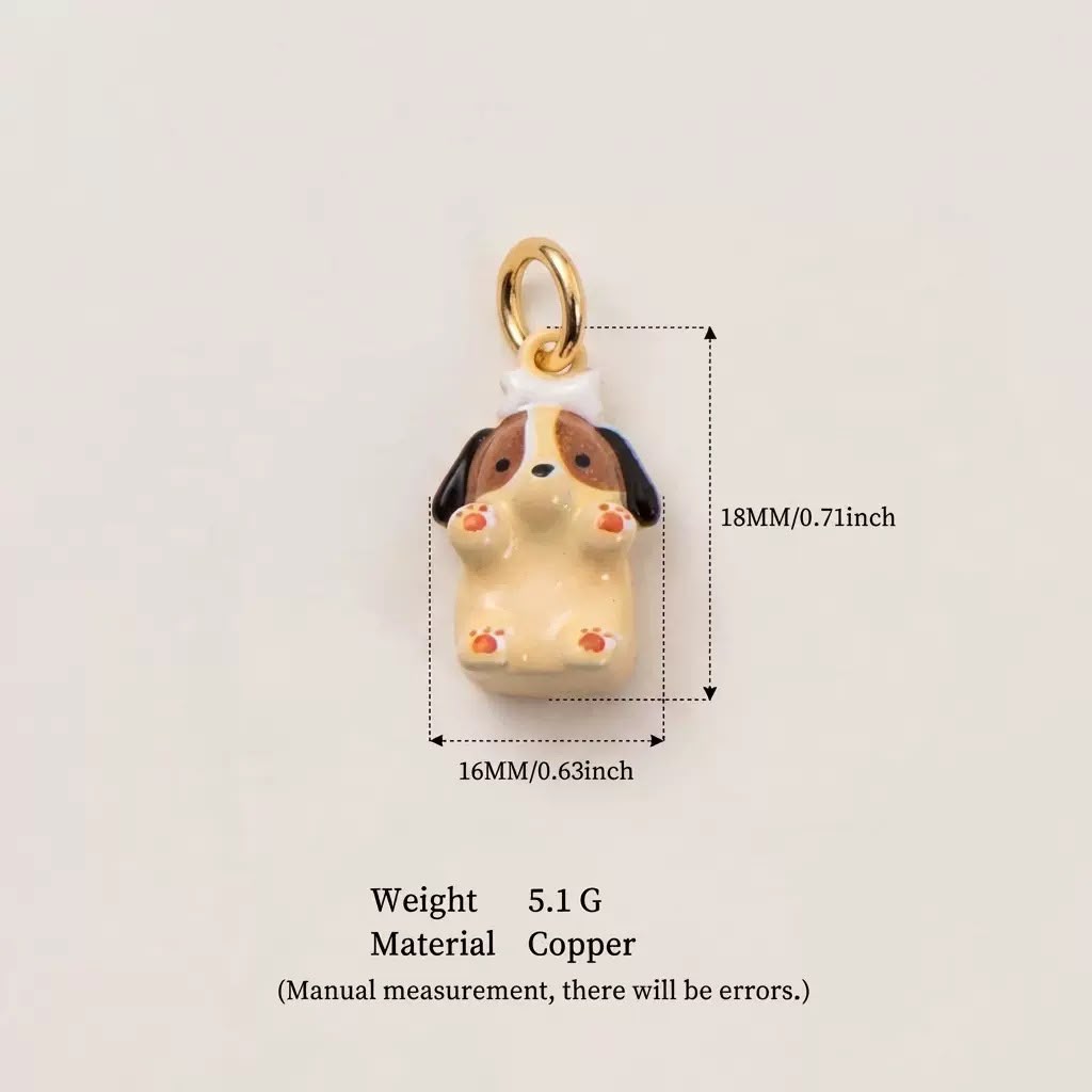 Cute 3D Animal Enamel Charm Pendant | Fox Panda Penguin Koala | DIY Jewelry & Bag Charm Making