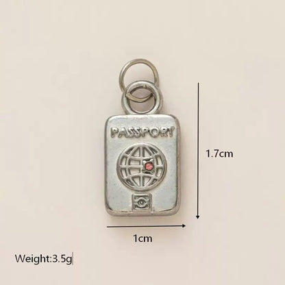 Travel Charm Pendant Set — Suitcase, Airplane & Passport | Original Design
