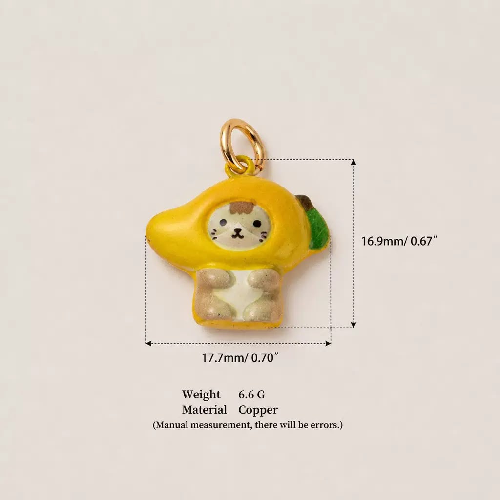 Cute Animal Fruit Resin Charms | DIY Necklace Bracelet Pendant | 12 Designs