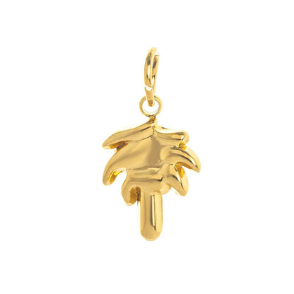 18K Gold Plated Palm Tree Charm Pendant | DIY Jewelry Making