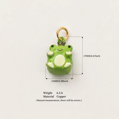 Cute 3D Animal Enamel Charm Pendant | Fox Panda Penguin Koala | DIY Jewelry & Bag Charm Making