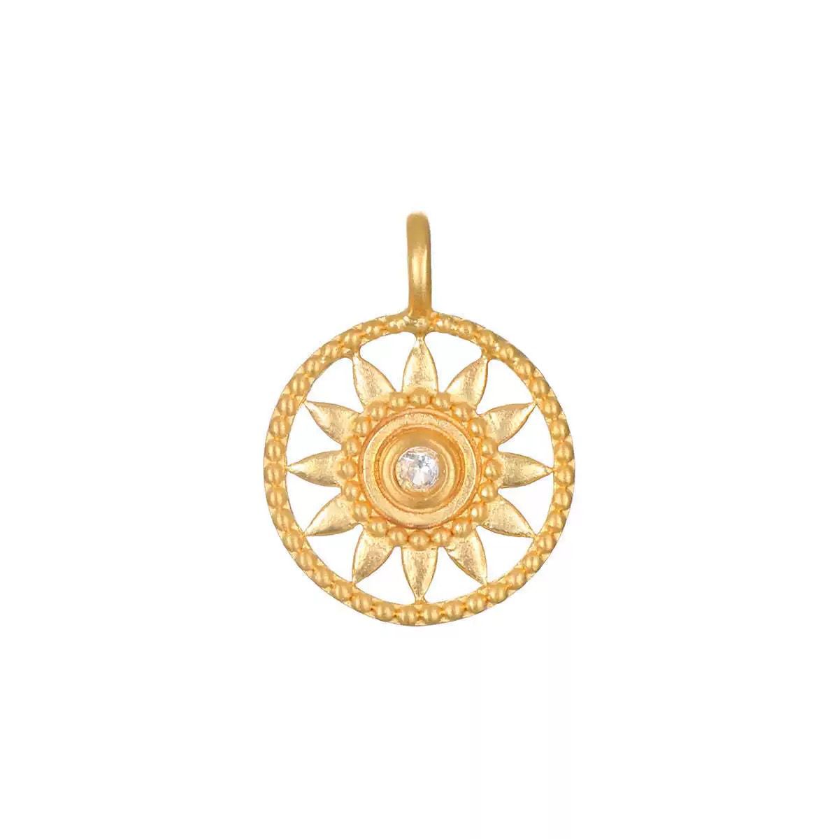 Gold Circle DIY Charm Necklace — Interchangeable Pendants | Original Design