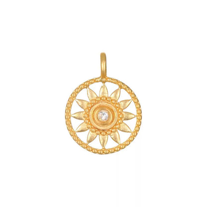 Gold Circle DIY Charm Necklace — Interchangeable Pendants | Original Design