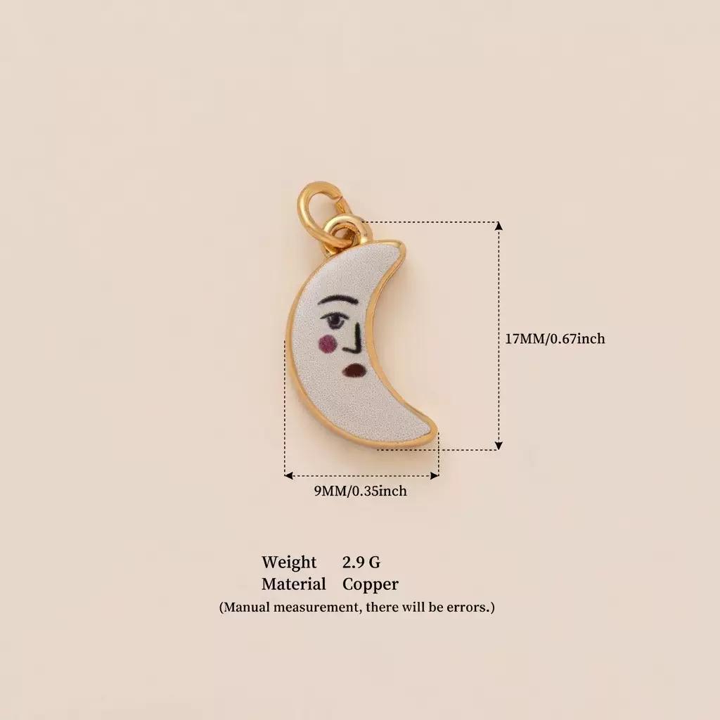 手描きエナメルペンダントネックレス — オリジナルデザイン