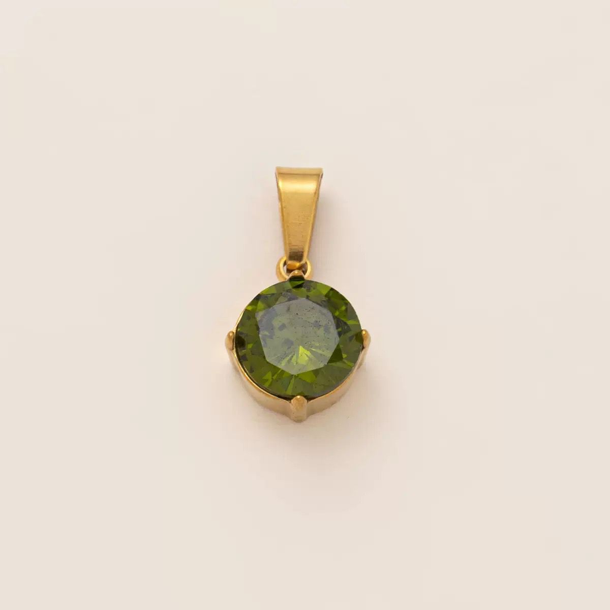 Mix & Match Carabiner Charm Necklace | DIY Gemstone Pendant – 18K Gold Plated