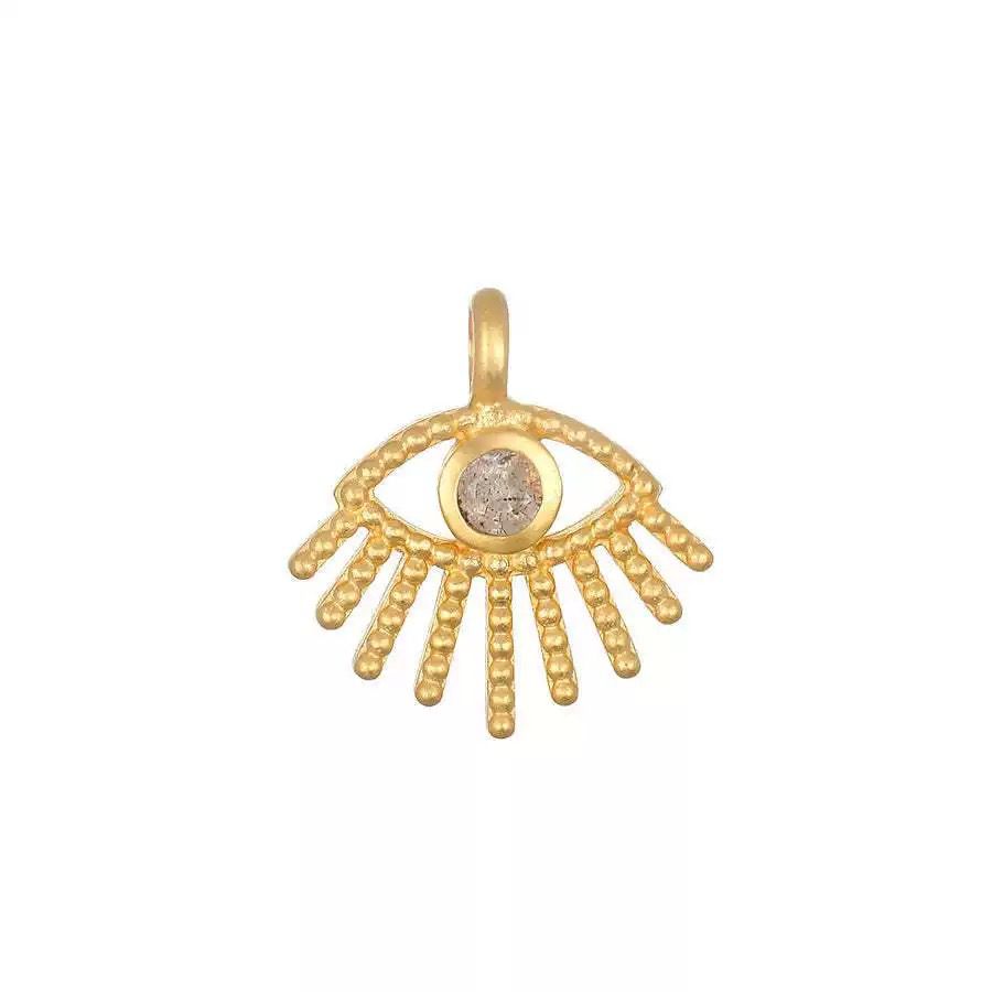 Gold Circle DIY Charm Necklace — Interchangeable Pendants | Original Design