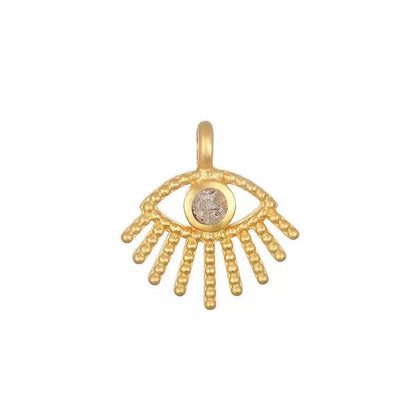 Gold Circle DIY Charm Necklace — Interchangeable Pendants | Original Design