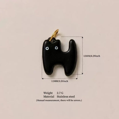 Cute 3D Cat Enamel Charm Pendant | Grey Tabby Calico Orange Cat | DIY Jewelry & Bag Charm Making