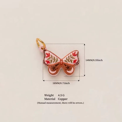 Hand-Painted Enamel Charm – DIY Jewelry Pendant (13 Styles)