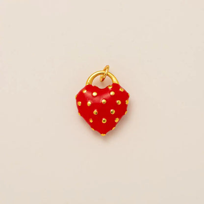 Gold DIY Charm Necklace | Paperclip Chain with Interchangeable Charms | Build Your Own Stack