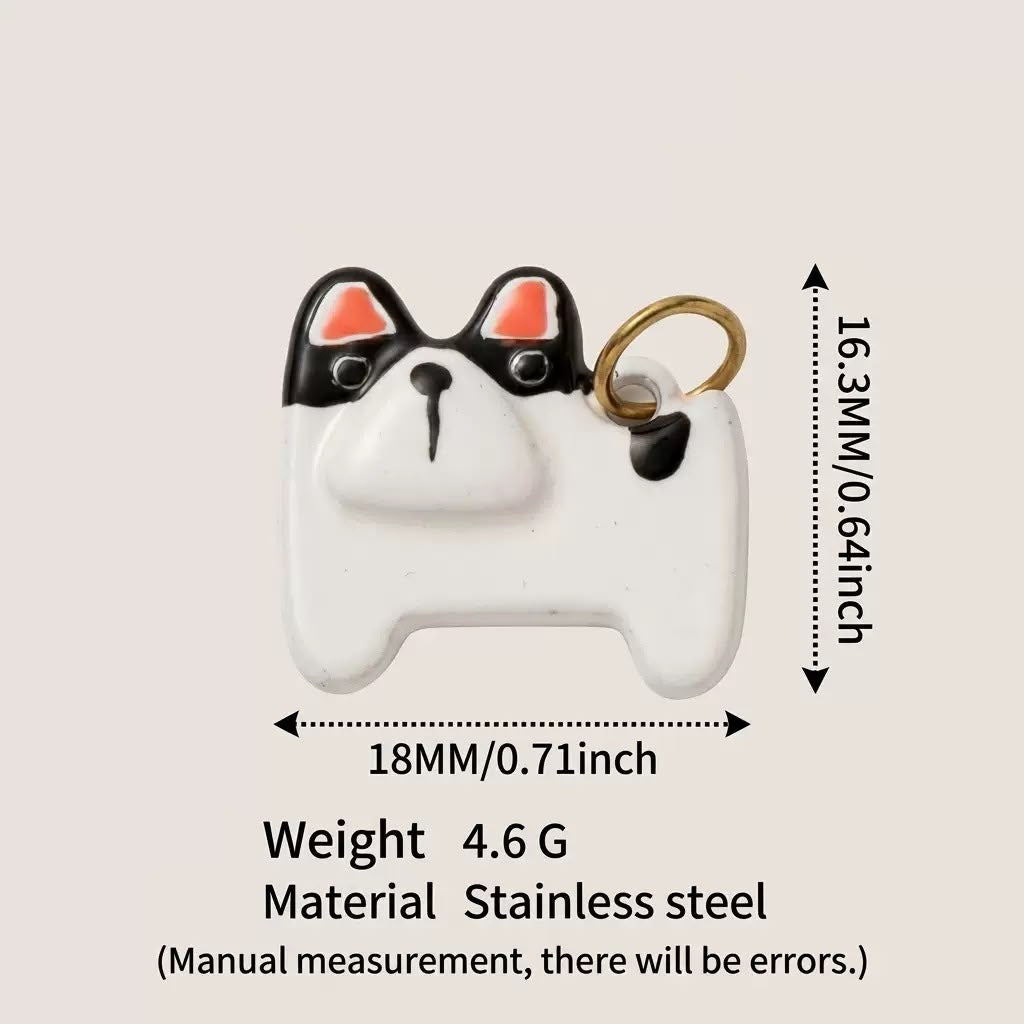 Cute 3D Cat Enamel Charm Pendant | Grey Tabby Calico Orange Cat | DIY Jewelry & Bag Charm Making