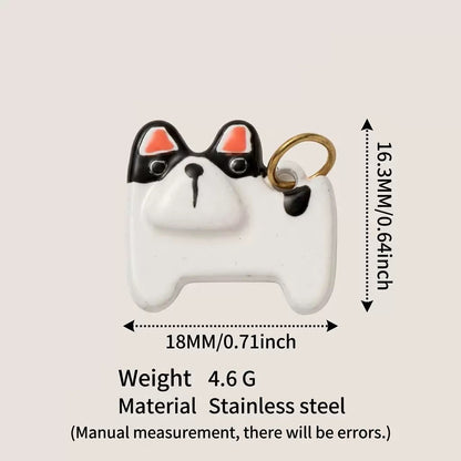 Cute 3D Cat Enamel Charm Pendant | Grey Tabby Calico Orange Cat | DIY Jewelry & Bag Charm Making