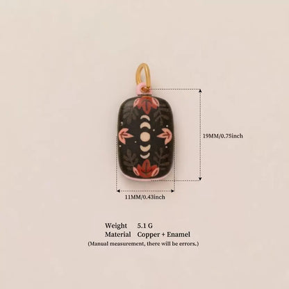 Hand-Painted Enamel Charm – DIY Jewelry Pendant (13 Styles)