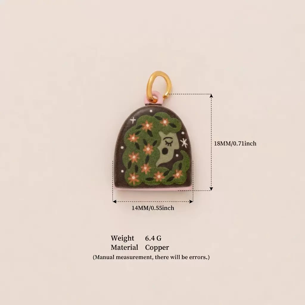 Hand-Painted Enamel Charm – DIY Jewelry Pendant (13 Styles)