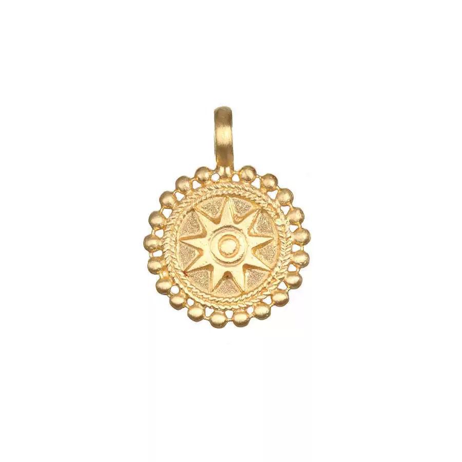 Gold Circle DIY Charm Necklace — Interchangeable Pendants | Original Design
