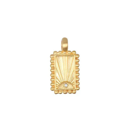 Gold Circle DIY Charm Necklace — Interchangeable Pendants | Original Design