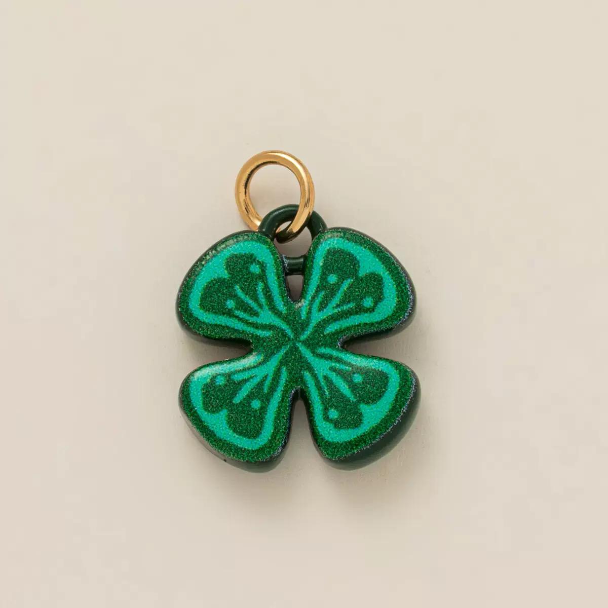 Hand-Painted Enamel Charm Pendant | Original Illustration DIY Jewelry Making Supply