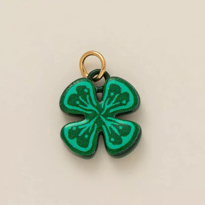 Hand-Painted Enamel Charm Pendant | Original Illustration DIY Jewelry Making Supply