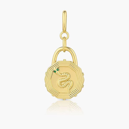 Gold DIY Charm Necklace | Paperclip Chain with Interchangeable Charms | Build Your Own Stack