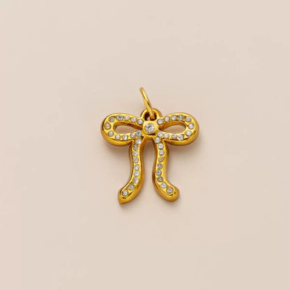 Gold DIY Charm Necklace | Paperclip Chain with Interchangeable Charms | Build Your Own Stack