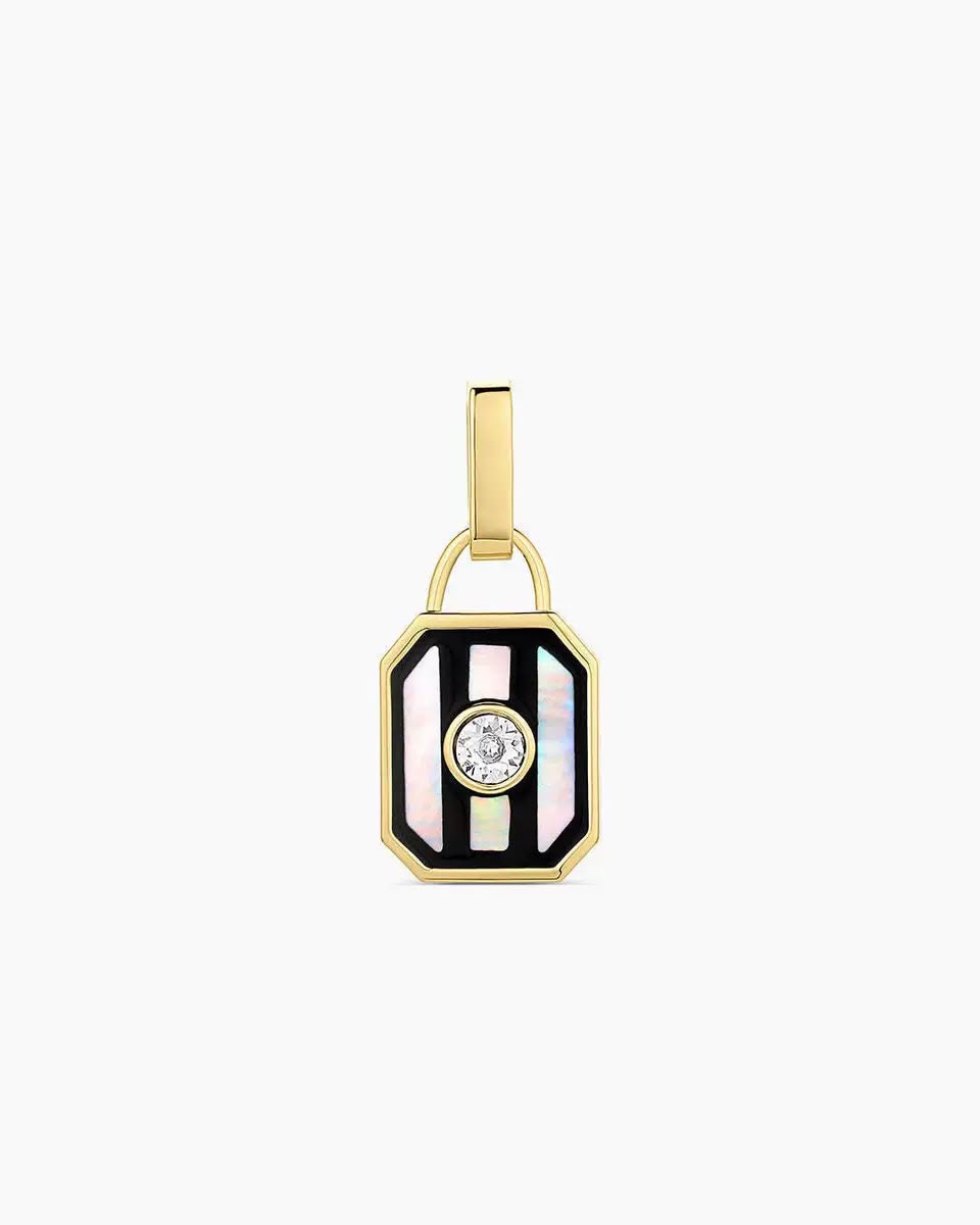 Gold DIY Charm Necklace | Paperclip Chain with Interchangeable Charms | Build Your Own Stack
