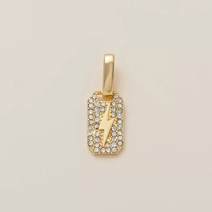 Gold DIY Charm Necklace | Paperclip Chain with Interchangeable Charms | Build Your Own Stack