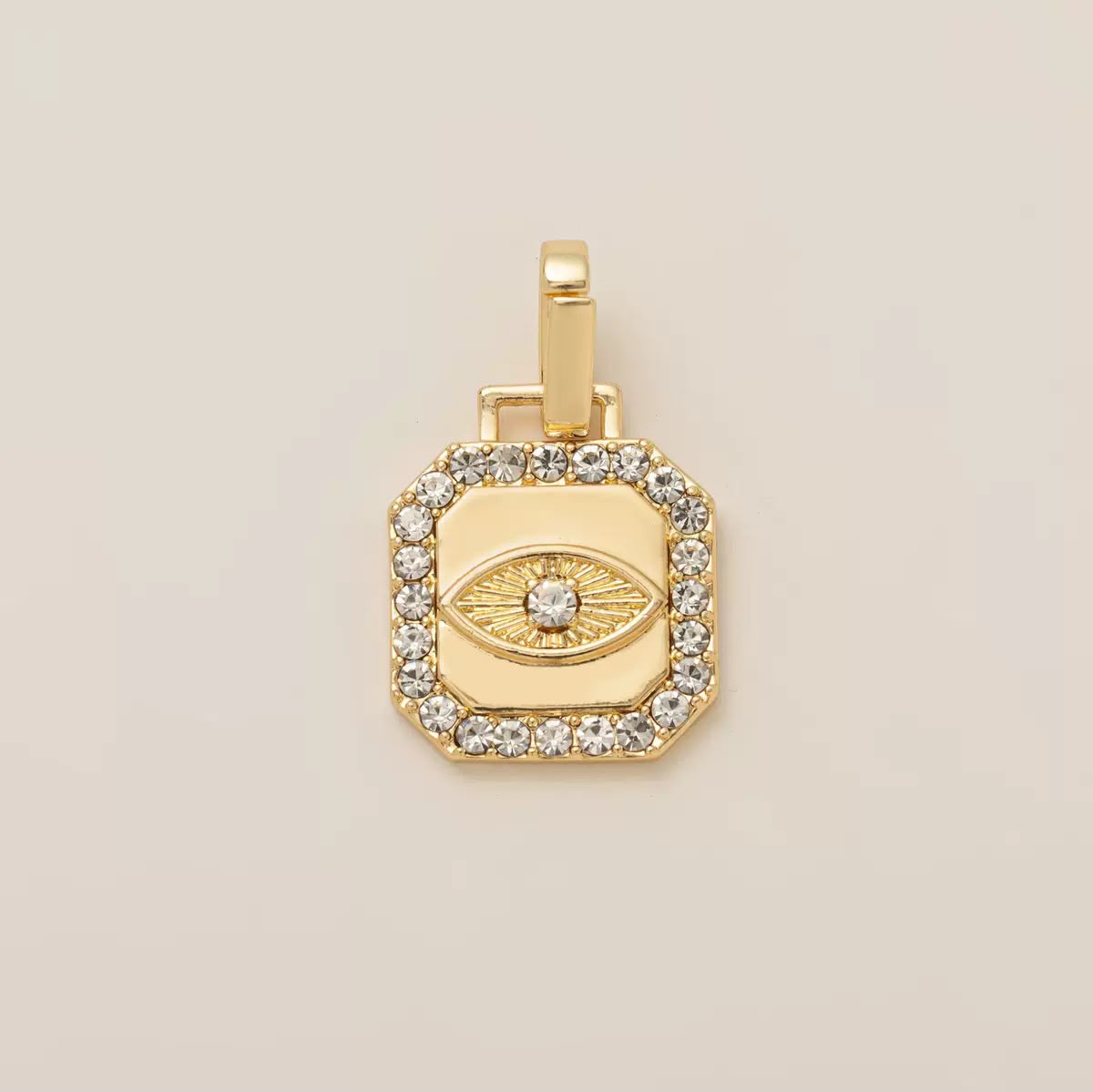 Gold DIY Charm Necklace | Paperclip Chain with Interchangeable Charms | Build Your Own Stack