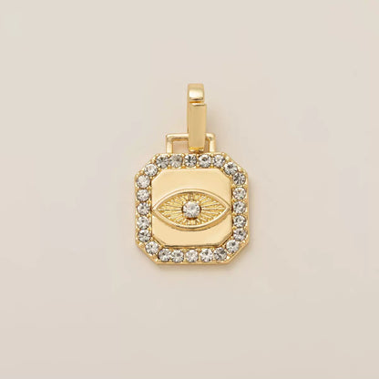 Gold DIY Charm Necklace | Paperclip Chain with Interchangeable Charms | Build Your Own Stack