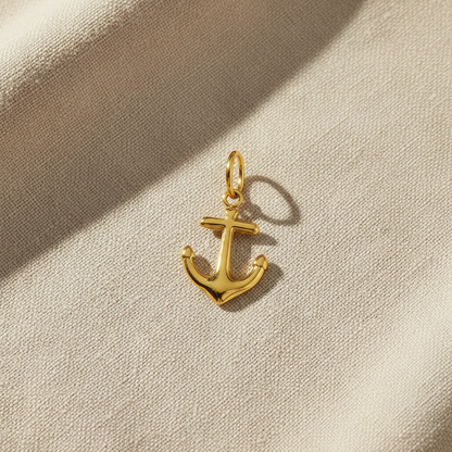 Anchor Charm - Linen Coastal
