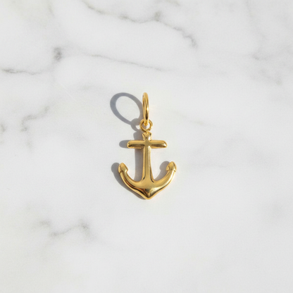 Anchor Charm - Marble Flat Lay