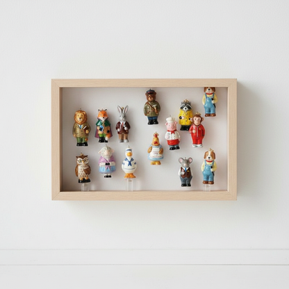 Animal Charms - Shadow Box Display