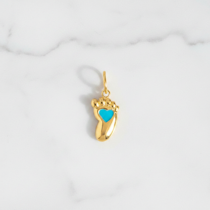 Baby Foot Blue - Marble Flat Lay
