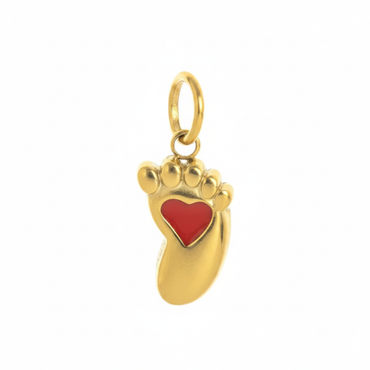 Baby Foot Charm - Angle View