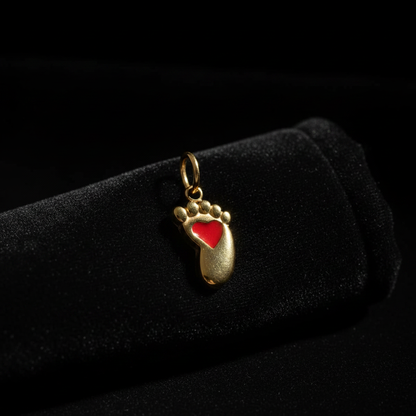 Baby Foot Charm - Dark Velvet