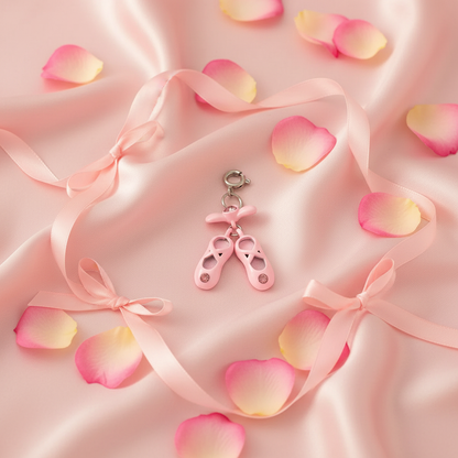 Ballet Charm Satin Flatlay