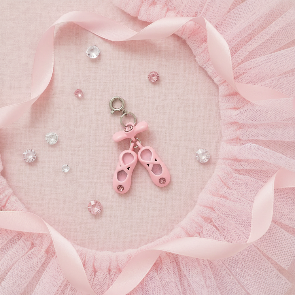 Ballet Charm Tulle Flatlay